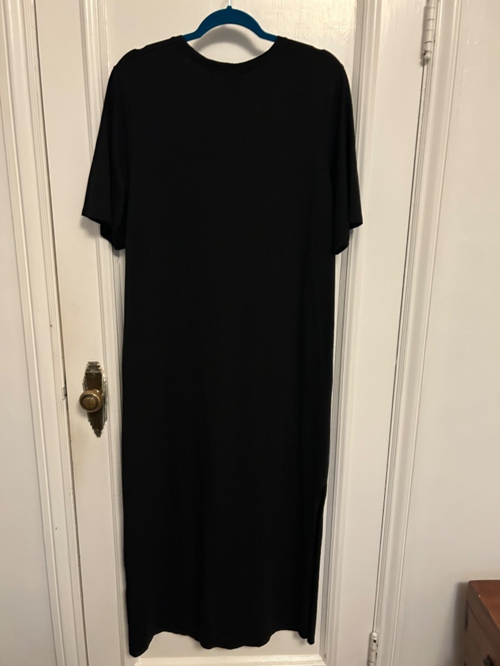 H&M Black Maxi T-Shirt Dress Size Medium - Picture 4 of 5